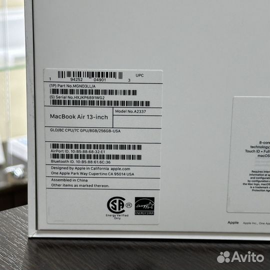 MacBook Air 13 M1 256GB Gold, Новый