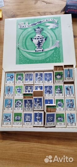 Коллекционный набор спичек Гжель