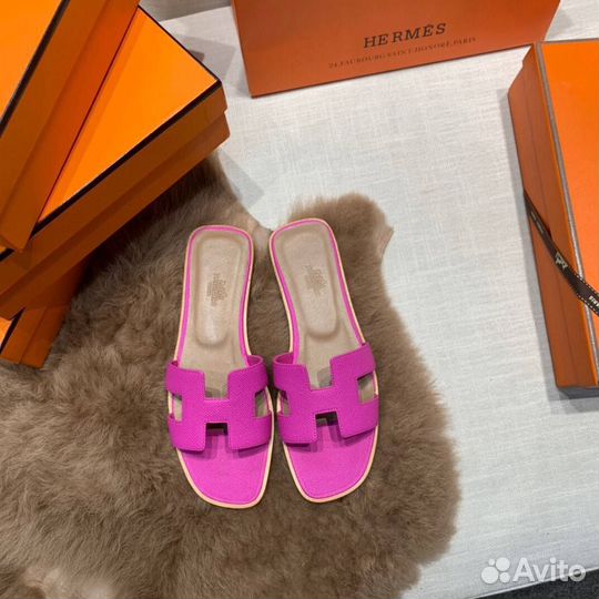 Женские шлёпанцы hermes Oran 36-42 премиум