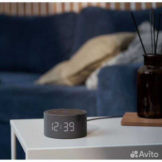 Умная колонка Яндекс Новая Станция Мини с часами