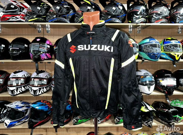 Куртка с защитой легкая suzuki на мото