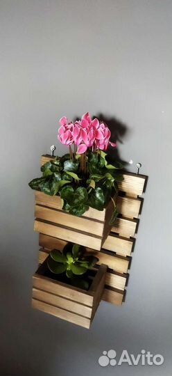 Деревянные кашпо