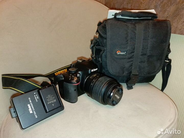 Зеркальный фотоаппарат nikon d5100 kit + SD карта