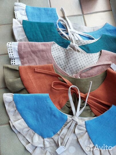 Воротничок женский льняной/в ассортименте