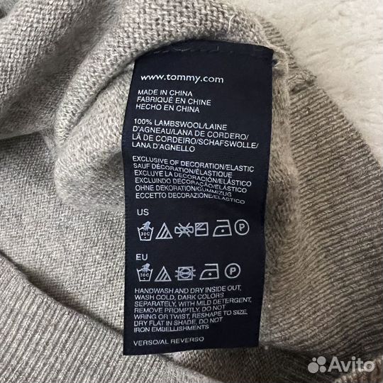 Шерстяной джемпер Tommy Hilfiger - XL оригинал