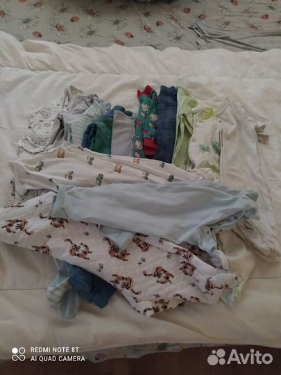 Детские вещи пакетом от 0 до 6 месяцев