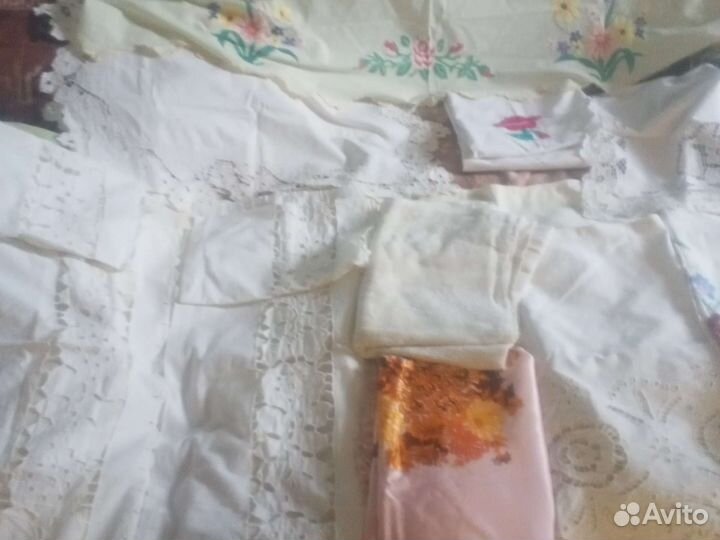 Старинные ручные кружева покрывала