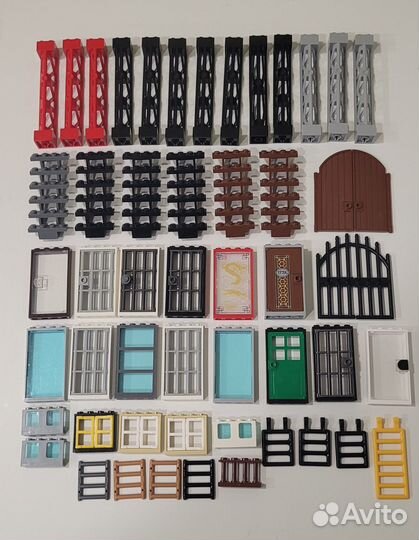 Lego двери, лестницы,окна, заборы, решетки