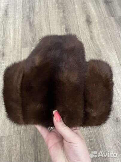 Норковая шапка мужская