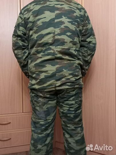 Военный бушлат с тёплыми брюками (комплект) 50-52р