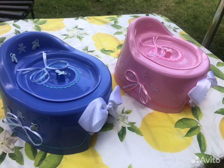 Горшок новый детский для двойняшек близнецов