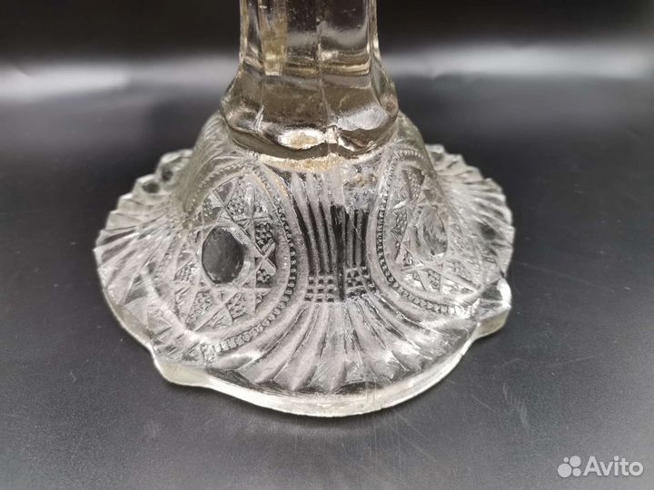 Ваза на ножке Стекло Винтаж 20-е годы