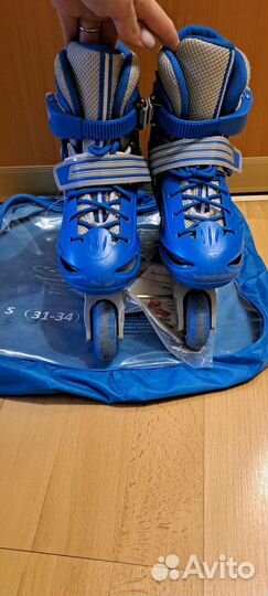 Коньки ролики 2 в 1 раздвижные