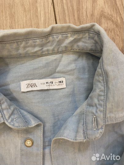 Шорты Zara (164 размер) и рубашка (152 размер)