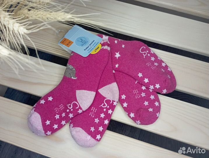 Комплект махровых носочков со стоперами