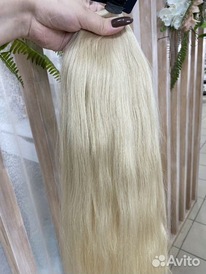 Волосы для наращивания 60 см блонд Арт: дх131