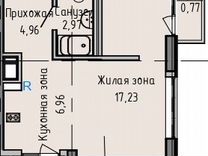 Квартира-студия, 33,8 м², 4/16 эт.