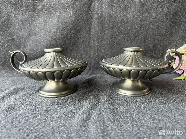 Подсвечник олово винтаж