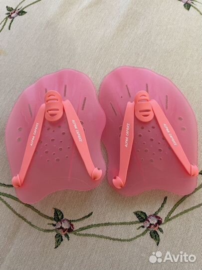 Лопатки для плавания розовые