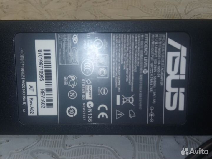 Блок питания asus, адаптер для ноутбука/телевизора