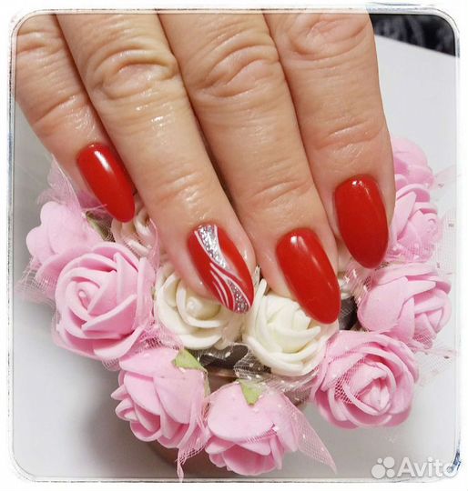 Гель - лак + укрепление