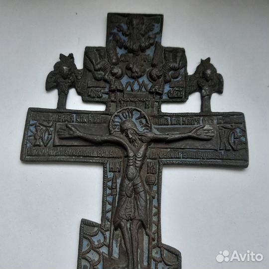 Антикварный киотный крест