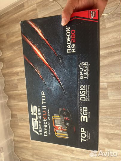 Видеокарта rabeon r9 280 3gb