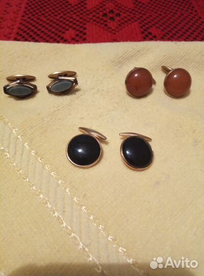 Запонки мужские СССР Винтаж