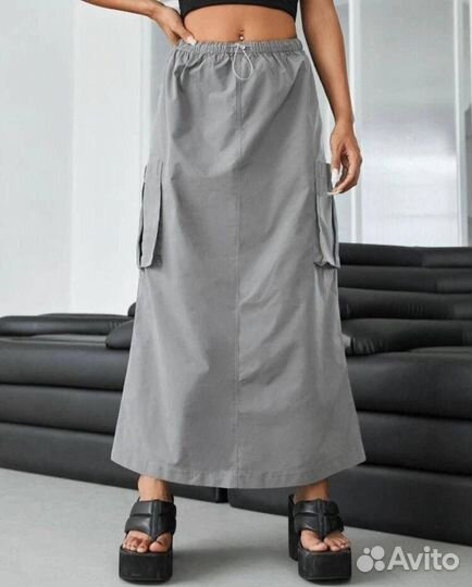 Юбка карго без разреза М