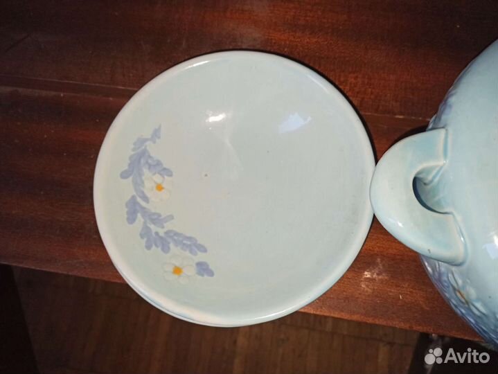 Супница, соусник, 2 тарелочки, керамика СССР 1970е