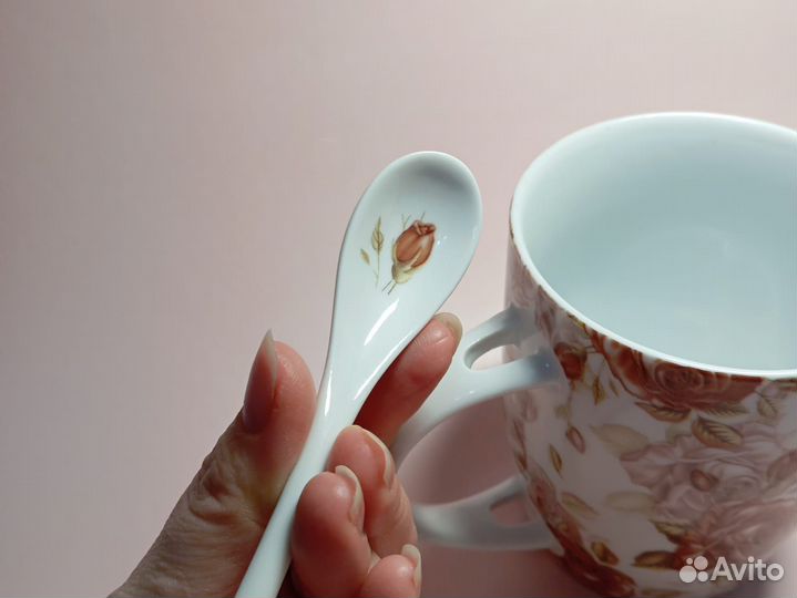 Кружка с ложкой 400 мл