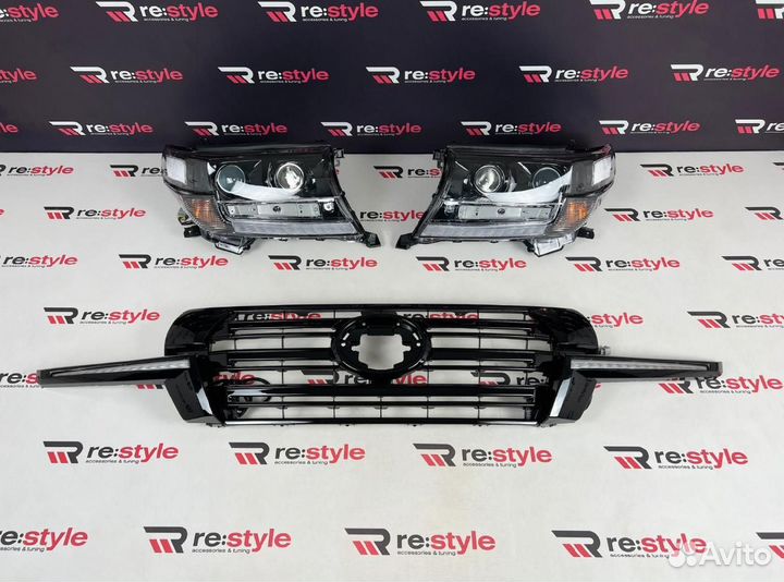 Фары с решеткой Toyota Land Cruiser 200 K2086