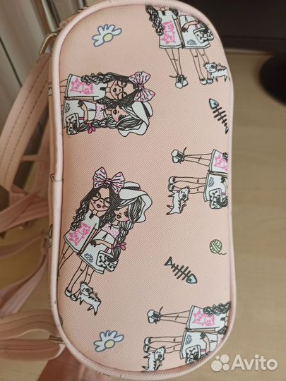 Рюкзак детский розовый с рисунком