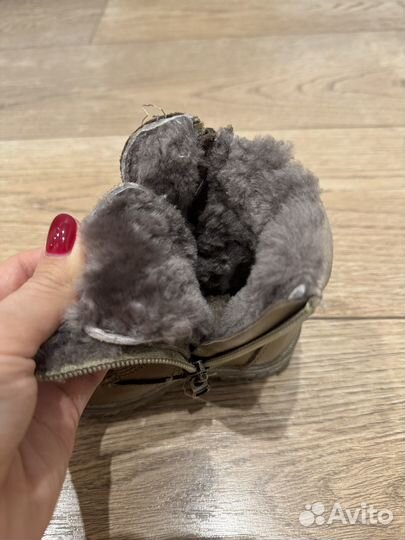 Ботинки зимние натуральная кожа 21