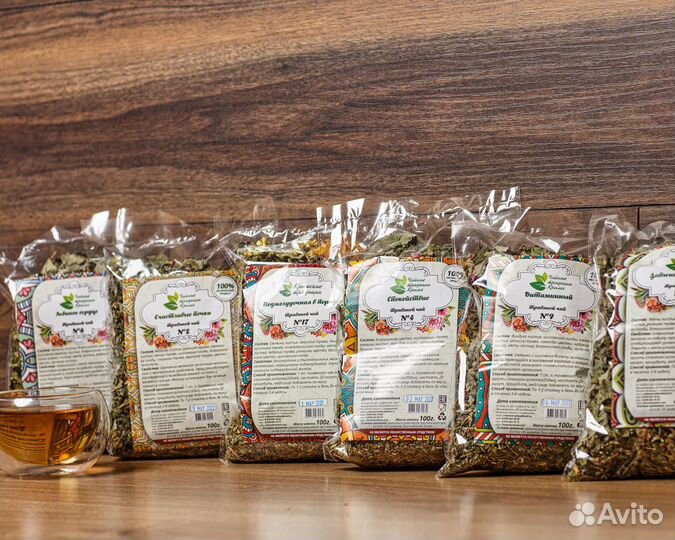 Крымские травяные чаи в ассортименте