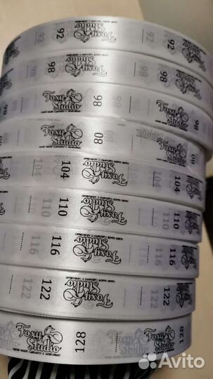 Бирки на одежду с логотипом