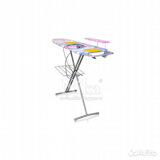 Доска гладильная 1225х345мм Ника- 3+ полки