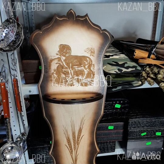 Шампуры на щите, подарок для мужчин