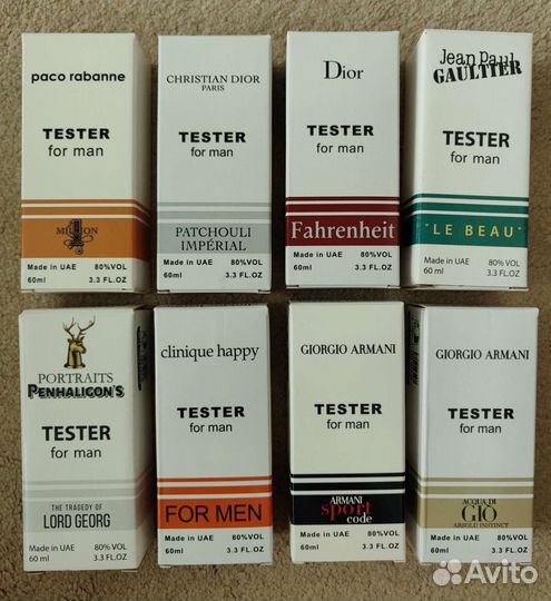 Тестеры мужских духов