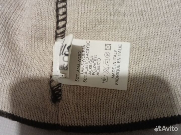 Шапочка вязаная мужская