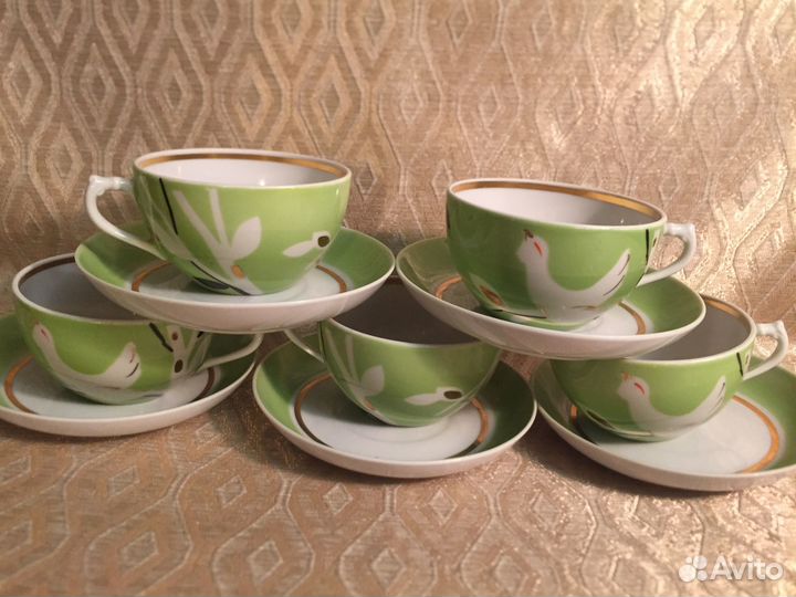 Чайная пара Бокалы Гиганты Дулево