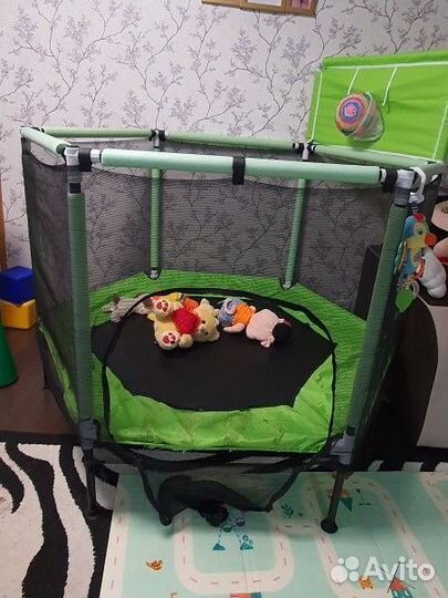 Детский батут с сеткой бу