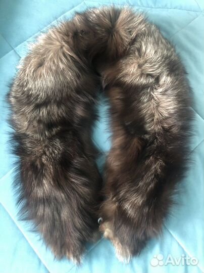 Воротник меховой из чернобурки
