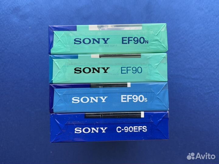 Аудиокассета Sony EF 90 (одним лотом)