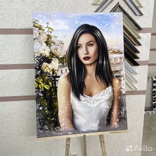 Портрет по фото на холсте портрет в Краснодаре
