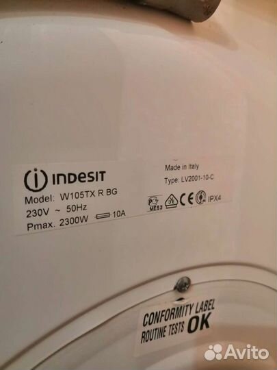 Стиральная машина indesit W105TX R BG