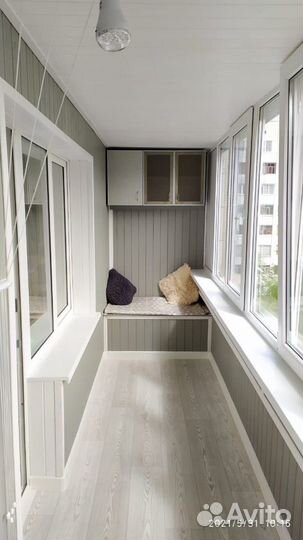 Обшивка балкона. Остекление. Окна