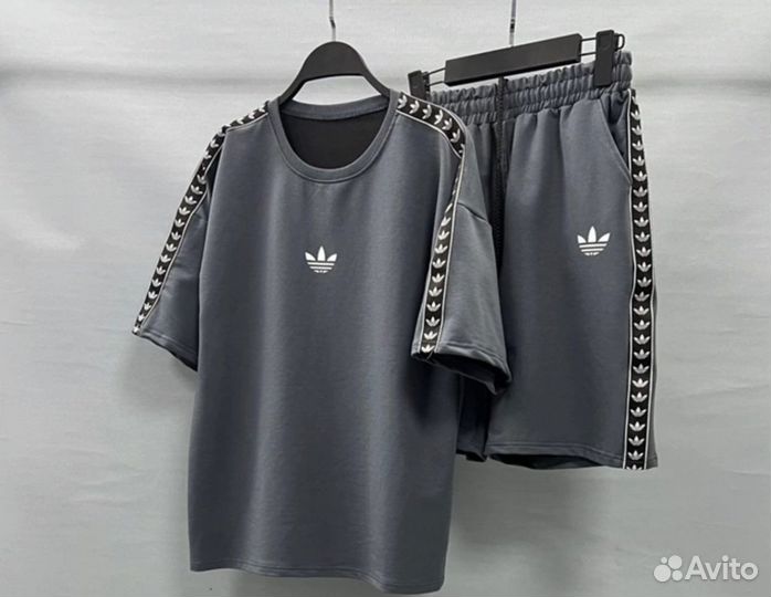 Adidas мужской хлопковый костюм