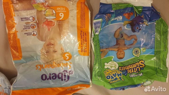 Подгузники и трусики для плавания 7-15 кг