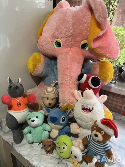 Детские мягкие игрушки пакетом